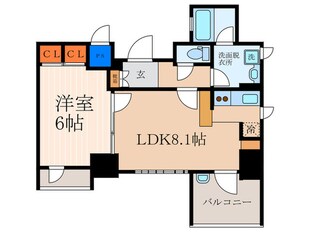 EP京都四条烏丸Ⅱ雅ｽﾀｲﾙ（1002）の物件間取画像